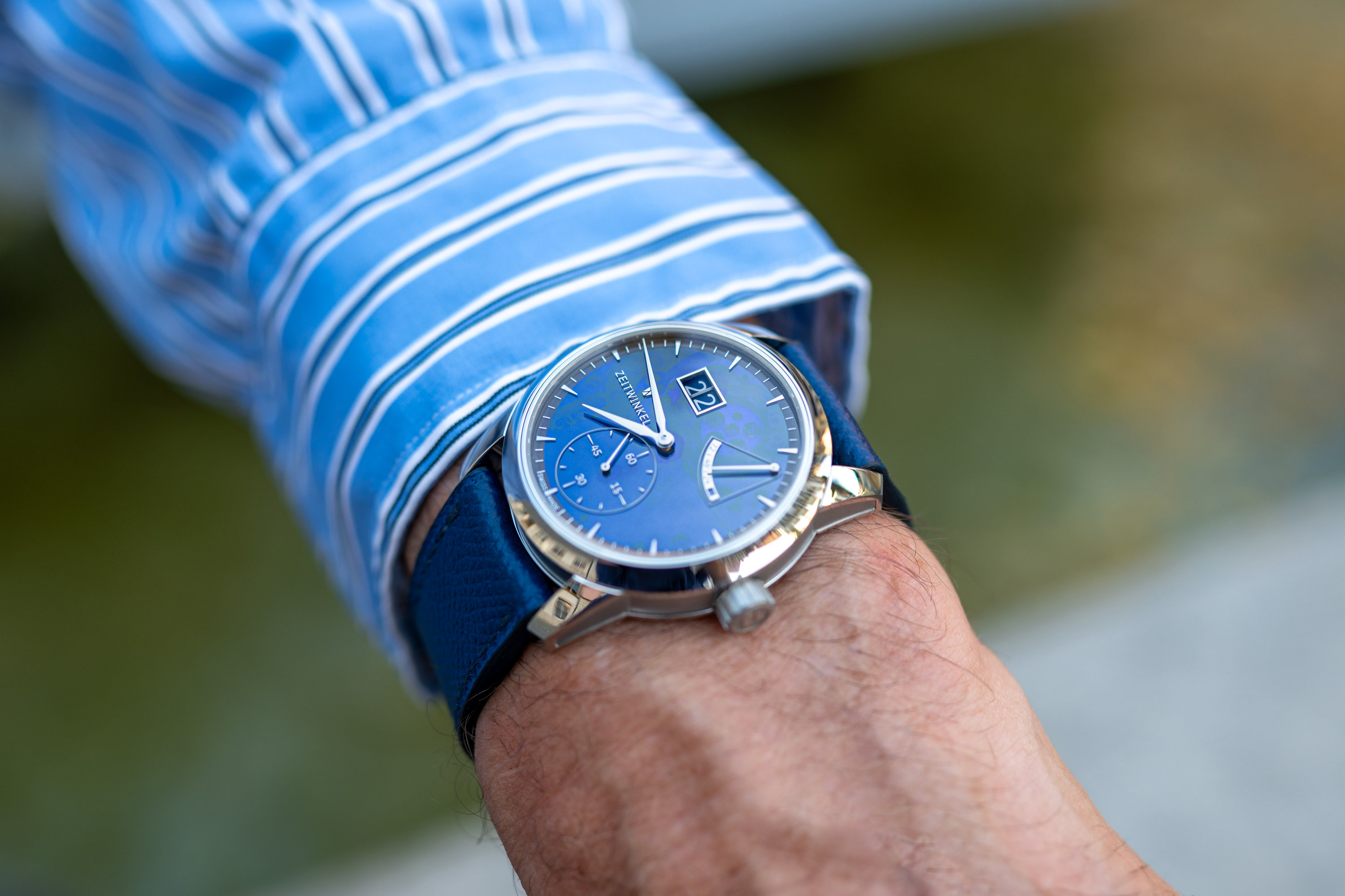 Zeitwinkel 39.7mm manufacture watch 173° Saphir - Zeitwinkel EN